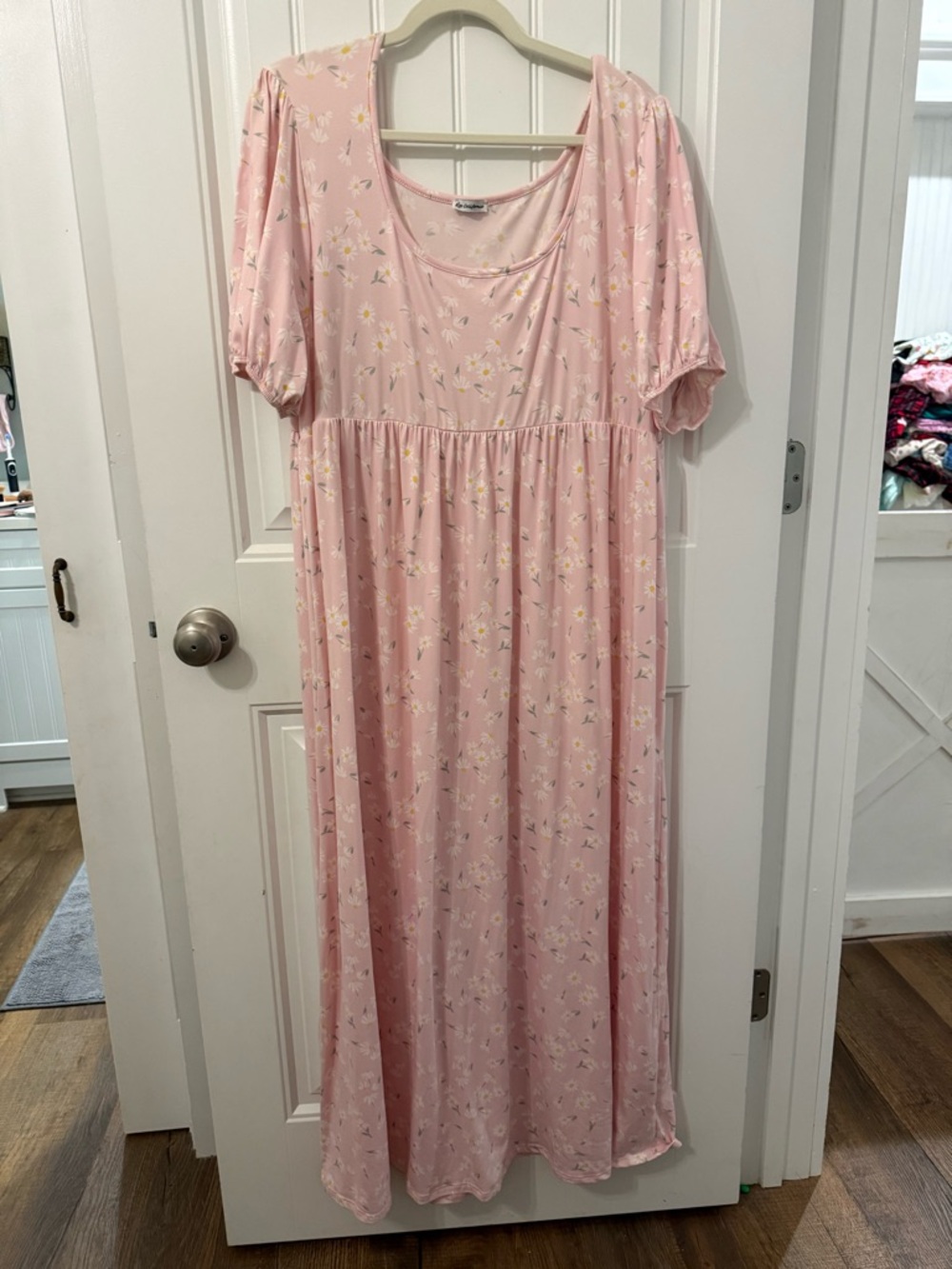 Pink Floral Maxi Dress